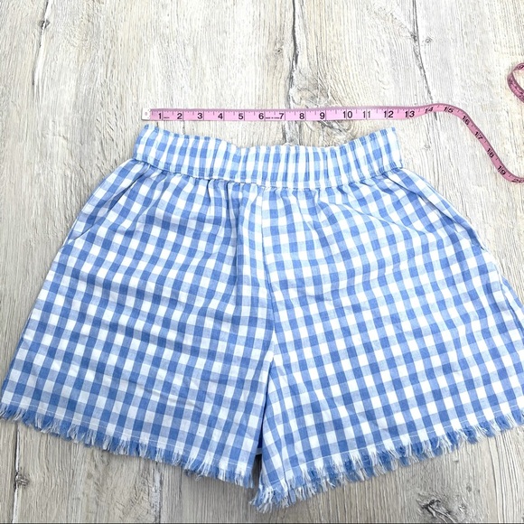 Seek The Label Australia Blue & White Plaid Shorts - Picture 6 of 10